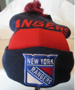 NHL New York Rangers Fanatics Beanie Hat NHL 21 LR Knit OS Blue w/Red &amp; ... - £28.14 GBP