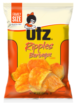 Utz Quality Foods Barbeque Ripple Potato Chips, 7.75 oz. Family Size Bags - $30.64+