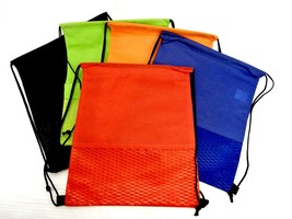 Cinch Sack Backpack ~ Open Cargo Non-Woven, Rope Straps, Choice of Color... - £2.26 GBP