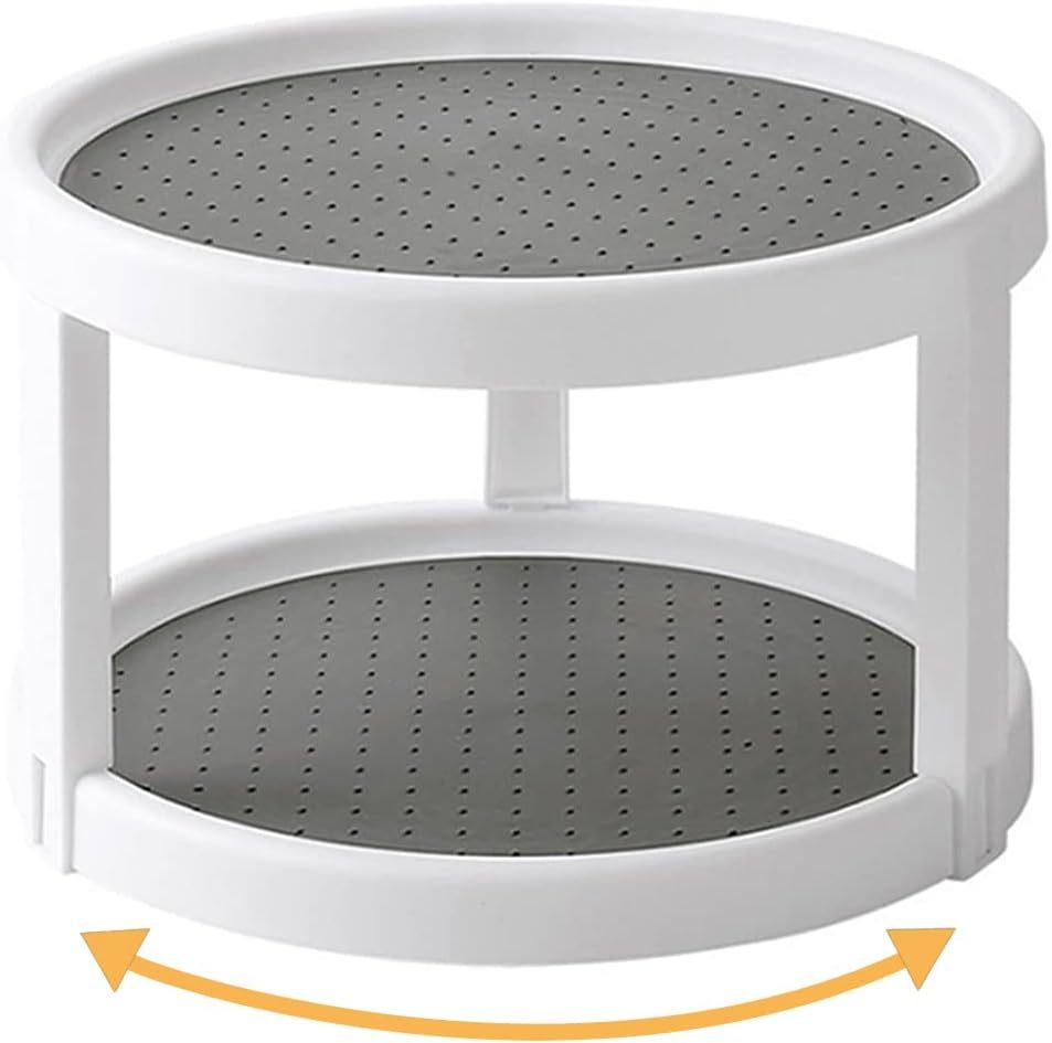 Lazy Susan Organizer, 2 Tier Non Skid Spice Rack Turntable,360 Degree Ro... - $44.99