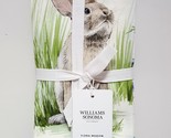 NEW RARE Williams Sonoma Set of 4 Floral Meadow Easter Bunny Napkins 20&quot;... - $72.99