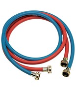 Everbilt 5 ft. Red and Blue Washing Machine Supply Lines - £8.53 GBP
