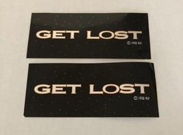 Lost In Space 1998 Movie Promo Sticker Lot of 2 Get Lost Tagline Gary Ol... - $13.98