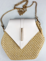 Gecorid Summer Beach Bag Cute Straw Shoulder Bag Summer Beach Purse Hex Shape... - £15.72 GBP