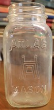 Vintage Hazel Atlas clear quart jar P 9 - £15.94 GBP