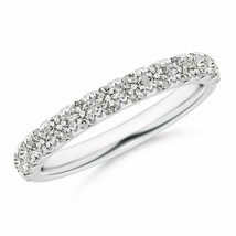 ANGARA Natural Diamond Wedding Band for Her in 14K Gold (Grade-KI3, 0.75 Ctw) - £771.29 GBP