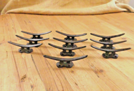 10 Cleat Boat Hooks Handles Pulls Cast Iron Finish *ROUGH PATCHES* Drawe... - $27.99