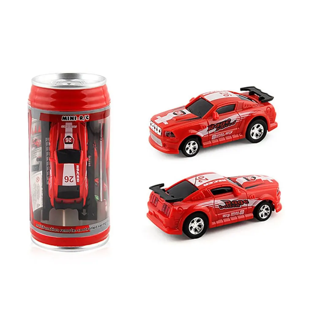 Play 4 Colors RC Cars 20Km/h Coke Can Mini RC Car Radio Remote Control Micro Rac - £23.15 GBP
