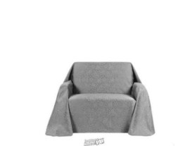 Rosanna Furniture Throw Slipcover - Loveseat Chrome 70&quot;Dx114&quot;W Poly/Cotton Blend - £20.82 GBP