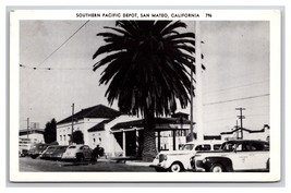 Southern Pacific Depot San Mateo California CA 1930s UNP WB Postcard G19 - £4.67 GBP