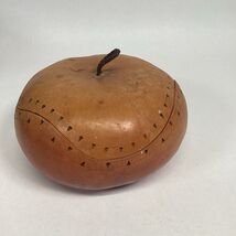 Vintage Handmade Hawaiian Gourd Container - 7.5”Dx5.5”H - $24.74