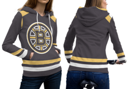 Boston Bruins Unique Full Print Hoodies For Women - £27.52 GBP