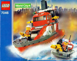 Instruction Book Only For LEGO World City Fire Command Craft 7046 - £5.19 GBP