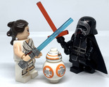 Kylo Ren Rey And Bb-8 s Star Wars The Force Awakens Custom Minifigures - $22.45