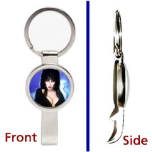 Elvira Mistress Of The Dark Pendant or Keychain silver tone secret bottle opener - £9.31 GBP