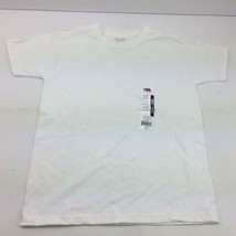 Fruit Of The Loom Boys Crew Neck White Short Sleeve T-Shirt Top Small 6-7 - $14.99