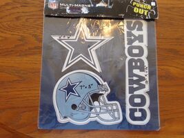 Dallas Cowboys NFL Licensed (3) Magnet Sheet Shape Sizes Total 8"x11" NI... - $14.11