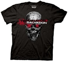 Terminator Salvation Movie Red Eyes Skull Black Adult T-Shirt NEW UNWORN - £14.11 GBP