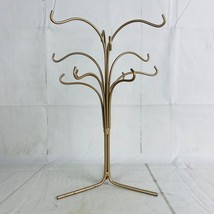 Champagne  Tiered Jewelry Tree Stand Organizer 12&quot; Tall - £11.91 GBP