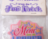 Girl Scouts Iron-On Fun Patch My Mom Is A LEADER Embroidered Stars Seale... - £5.54 GBP