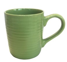 Royal Norfolk Ribbed Lime Green Coffee Cup Mug Greenbrier Inc. No Chips/Cracks - £14.29 GBP