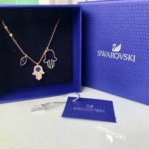 Authentic Swarovski Duo Hand Pendant Evil Eye Necklace Bracelet Bangle Earrings - £29.72 GBP+