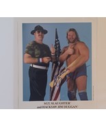 WWF/WWE/WCW HACKSAW JIM DUGGAN SIGNED AUTOGRAPHED 8x10 PHOTO JSA COA - $1,757.91 MXN