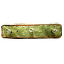 Green Weathered Finish Wooden Wall Hook Coats Bags Leashes Beach Nautical - £9.14 GBP