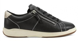 Earth women&#39;s netta leather sneaker in Black - size 8.5 - £41.99 GBP