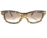 Vintage Maud Frizon Gafas de Sol 801 262 Marrón Amarillo Geométrico Con ... - $74.43