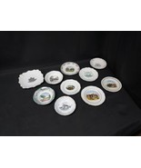 Early 1900s Maine Souvenir Plates &amp; Bowls Lot Of 10 Various Towns &amp; Buil... - $93.14