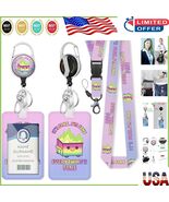 Funny Dumpster Fire ID Badge Reel with Detachable Lanyard for Teachers &amp;... - $245.43 MXN