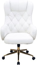 Hanover Savannah High Back Tufted White Office, Desk, Or Task Chair With, 39.500 - £230.96 GBP
