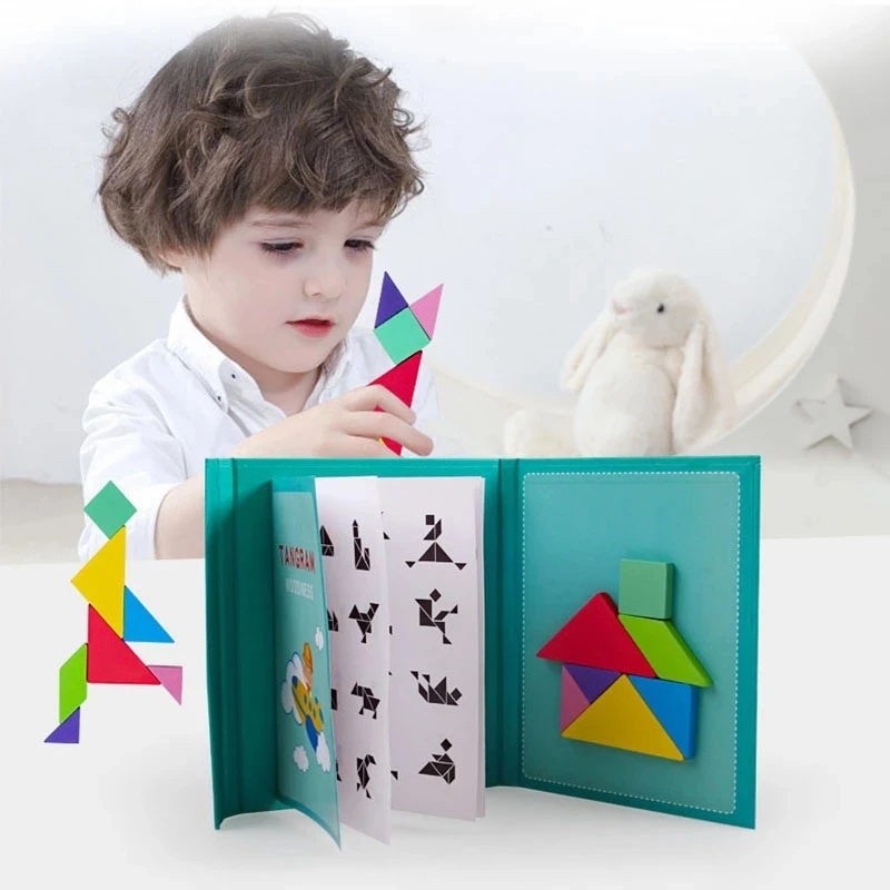 Play New Play Magnetic 3D Puzzle Jigsaw Tangram Thinking Training Game Baby Mont - £38.69 GBP