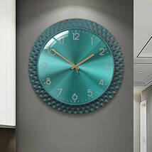 Vintage High End Wall Clock Modern Design Silent Large 3D Metal Wall Clock - £110.15 GBP