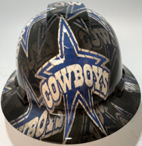 New Full Brim Hard Hat Custom Hydro Dipped Dallas Cowboys - £51.94 GBP