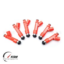 6 KSM 1400cc fuel injectors for Toyota Aristo Celica Supra Lexus 1zz 2zz... - $254.54