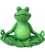 Yoga Frog 15073 Indoor Outdoor 8&quot; H Resin Meditating Garden Statuary  - $565.28 MXN