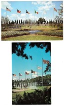 (2) Six Flags Over Texas Star Mall &amp; Dancing Waters DALLAS-FT. Worth Postcards - £8.49 GBP