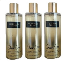 Victoria&#39;s Secret Sheer Love Fragrant Body Wash 8.4 fl oz x3- Fresh Cott... - £35.65 GBP