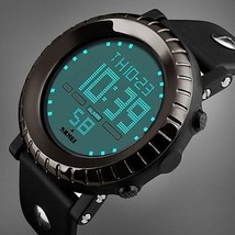 Men Fashion Military Stainless Steel Digital LED Date Sport Quartz Wrist... - $460.71 MXN