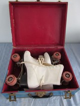 Vtg Chicago Women&#39;s Leather Roller Skates w/ Case Size 5 Plus Wrench and... - £73.97 GBP