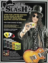 Guns N&#39; Roses Slash 2010 Ernie Ball Guitar Strings &amp; Picks contest ad print 2B - £3.38 GBP