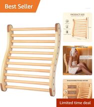 Comfortable Ergonomic Sauna Backrest - S-Shaped Pine for  Relaxation - $74.20