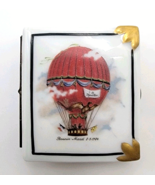 Limoges Porcelain Trinket Box 1784 Montgolfier Air Balloon &amp; Butterfly D... - $1,829.98 MXN