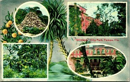 Glimpses Di Città Park Multiview Tampa Florida Fl Unp Non Usato DB Cartolina D9 - £8.03 GBP