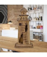 Wooden Lighthouse Decor Tabletop Nautical Decor Solid Wood Light Houses ... - £11.73 GBP+