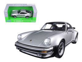 1974 Porsche 911 Turbo 3.0 Silver 1/24 Diecast Model Car by Welly - £33.71 GBP