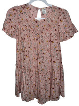 Arizona Pink With Colorful Flowers Dress Sz XS (6/6X) GUC - £6.31 GBP