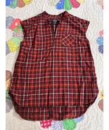 Pendleton Women’s sleeveless Button Down Shirt Large Plaid casual - $457.75 MXN